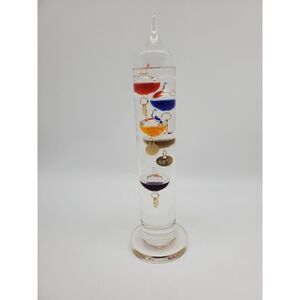 11" Galileo's Glass Multicolored Thermometer P3